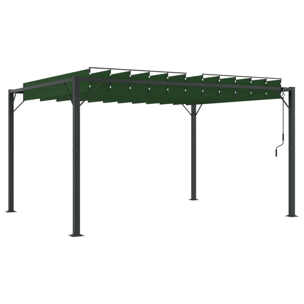 Gazebo con tetto ventilato Verde 3 x 4 x 2,14 m 42030525