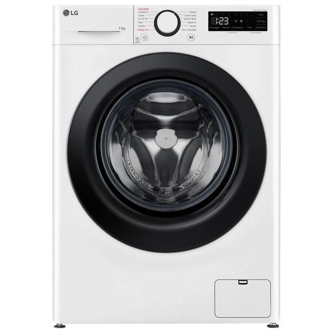 LG F4R3011NSWB Serie R3 Lavatrice Frontale 11 Kg 1400 rpm Classe A AI DD Vapore Allergy Care (85x60x56.5 cm) colore Bianco