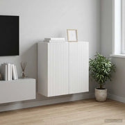 Mobiletto a muro Bianco Lucido 59 x 31 x 60 cm 898409