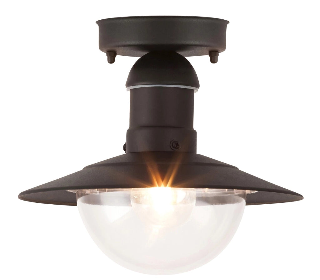 Plafoniera esterna Rabalux Oslo nera E27 IP44 24cm