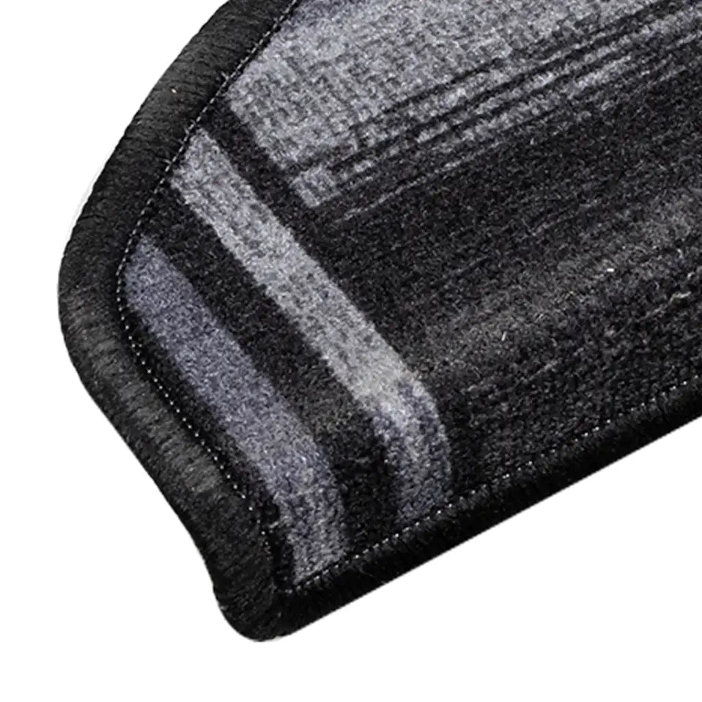 Tappetini per Scale Autoadesivi 10 pz | Gradini per Scale 65x21x4 cm Nero e Grigio