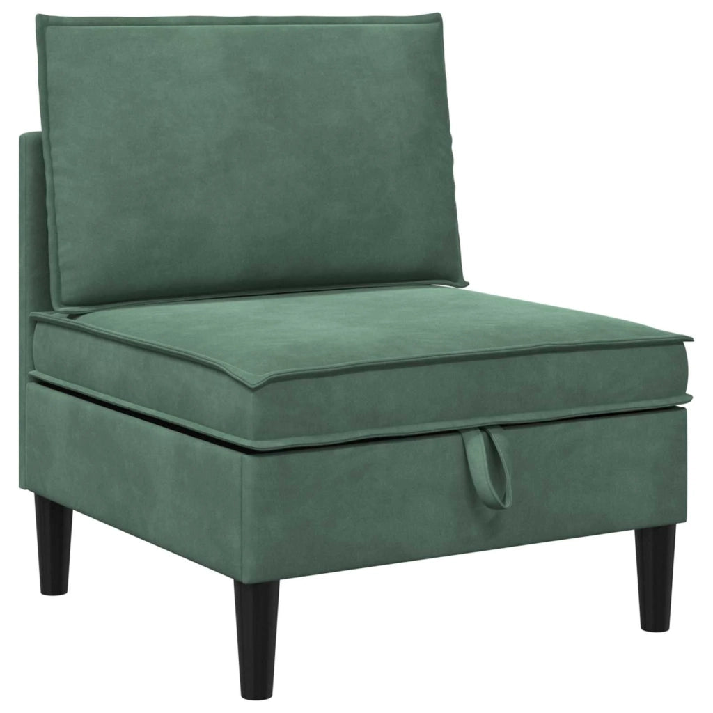 Set di mobili per il soggiorno 5 pcs Verde Mare Velluto 3413776