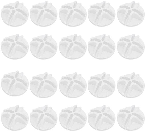 Connettori a Cubo in ABS - 20 Pezzi - Organizzatore Modulare - Facile da Installare - 8 Fessure per Connettore