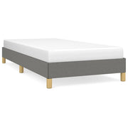 Letto singolo | Letto per adulti | Giroletto senza Materasso Grigio Scuro 90x190 cm Tessuto