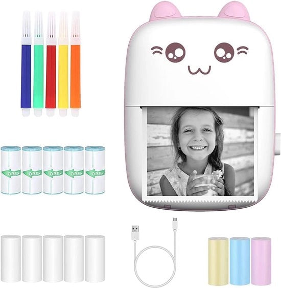 Stampante Fotografica Mini Portatile - Stampante Termica per Note e Giornali Personali
