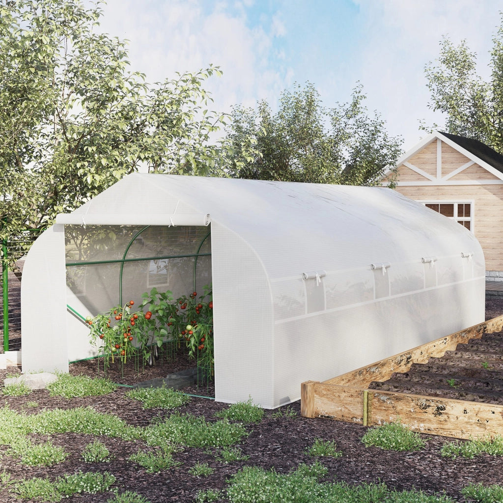 Serra per giardino ¨C Minimal ¨C verde, acciaio e PP, 6x3x2m