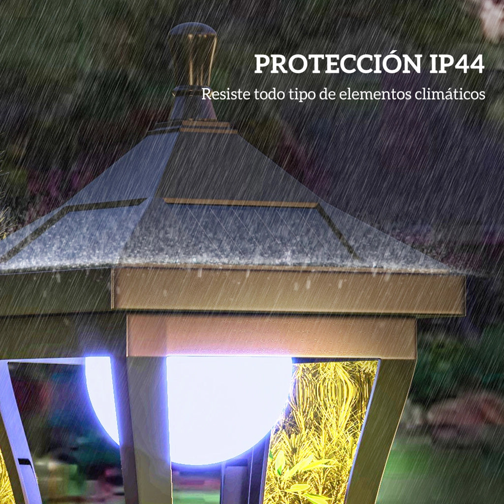 Farol Solare da Giardino ¨C zephmum ¨C Nero ABS Policarbonato ?15x127 cm