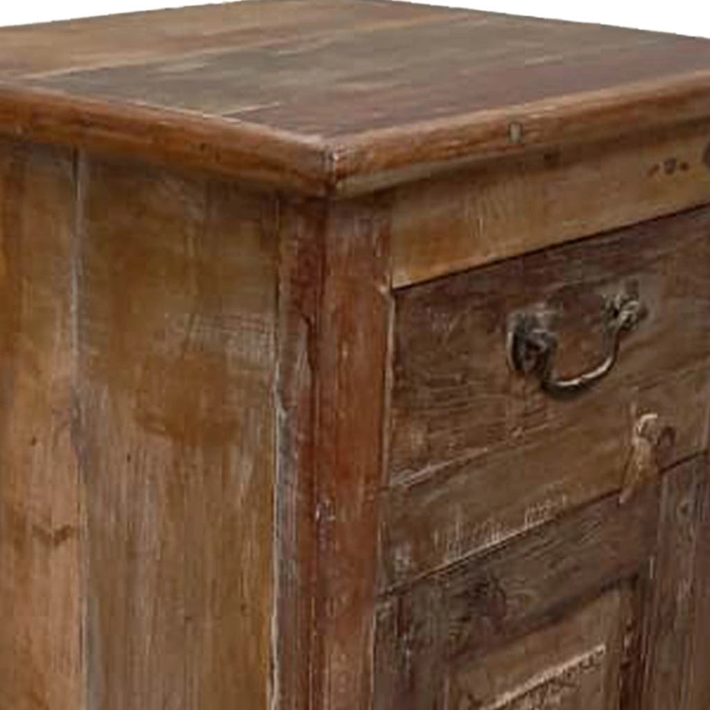 Comodino in legno fatto a mano44x35x76h cm