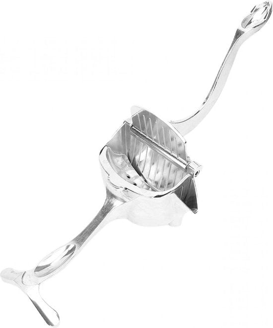 Strumento per Citronzestre con Manubrio Manuale in Alluminio con Estensore per Strumenti di Cucina in Acciaio Inox con Manico in Zinco