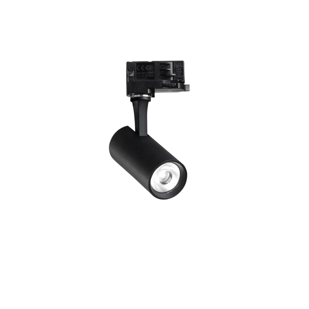 Illuminazione A Binario Contemporaneo Fox Alluminio Nero Led 8W 4000K Ip20