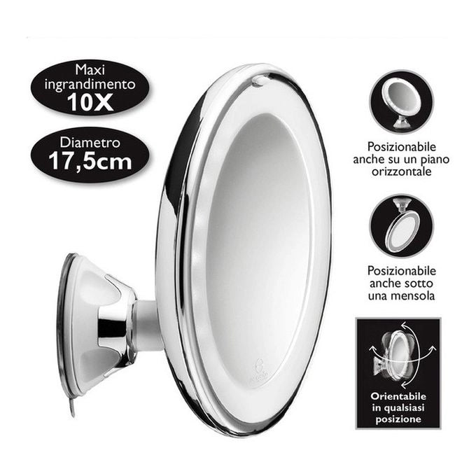 Macom 224 specchietto per trucco Cromo, Bianco