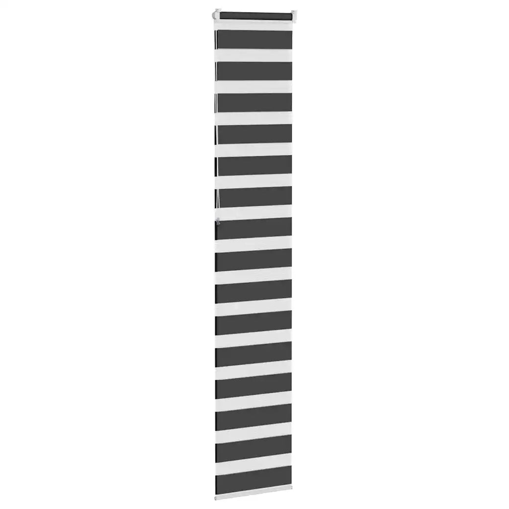 Tenda a Rullo Zebra Nero Larghezza Tessuto 40,9 cm Poliestere 4014276