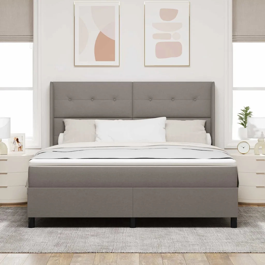 Letto a Sorgente LED con materasso Talpa 180 x 200 cm Tessuto