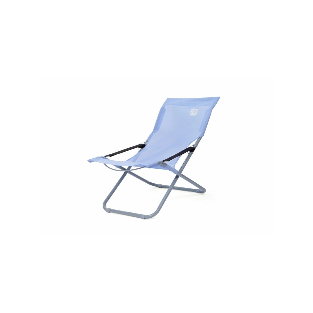 Poltrona reclinabile da giardino a 3 posizioni - O'Sun - Blu - Dimensioni : 94 x 62 x 102 cm