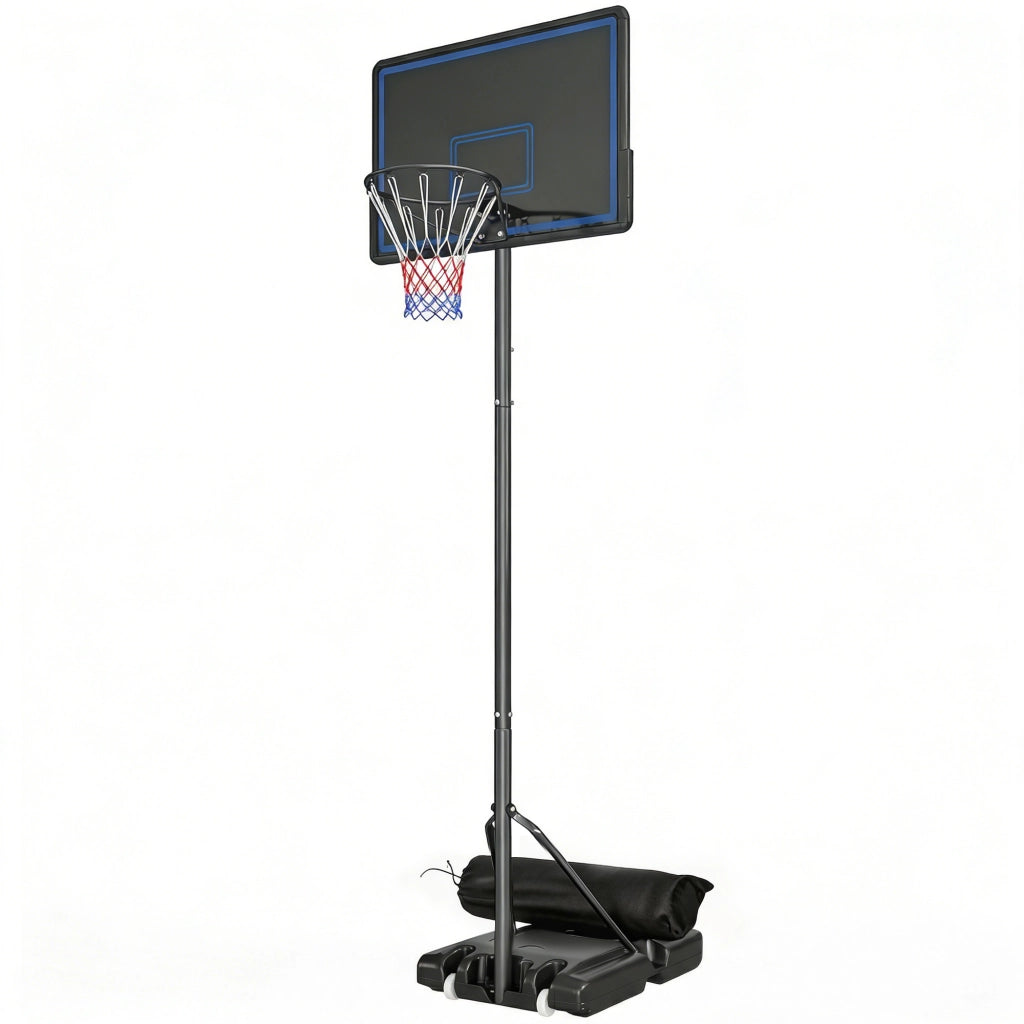 Canestro da Basket Regolabile 1,35-3,05 m ¨C Xylo ¨C Con Ruote e Base Zavorrabile, Blu