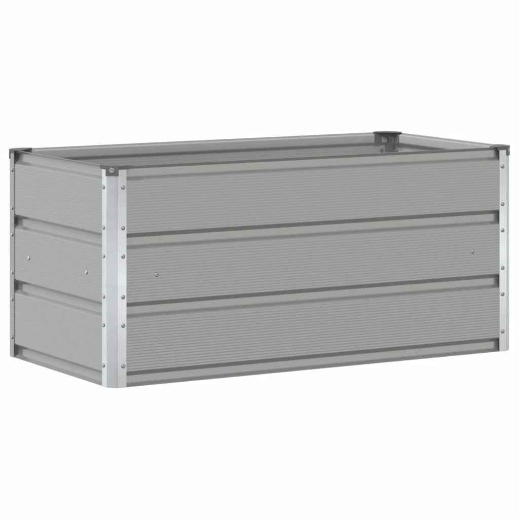 Fioriera | Cassetta per fiori | Vaso Grigio chiaro 100 x 50 x 45 cm Acciaio zincato