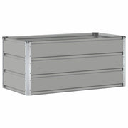 Fioriera | Cassetta per fiori | Vaso Grigio chiaro 100 x 50 x 45 cm Acciaio zincato