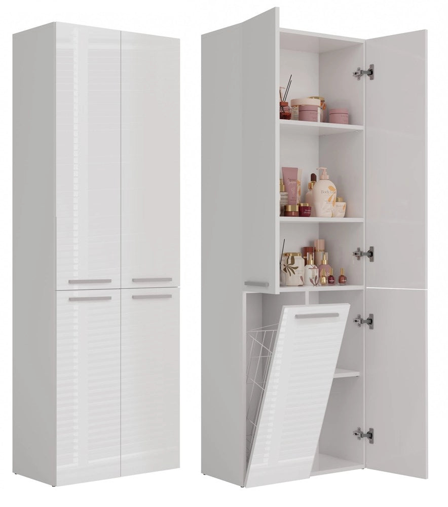 Colonna bagno NEL 1k/DD bianco lucido