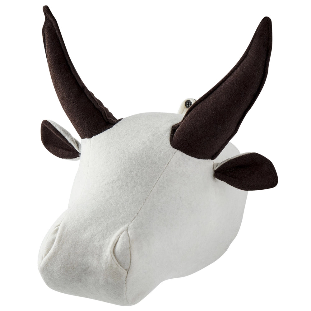 Decorazione in peluche per la cameretta dei bambini giocattolo di toro di cotone bianco da appendere