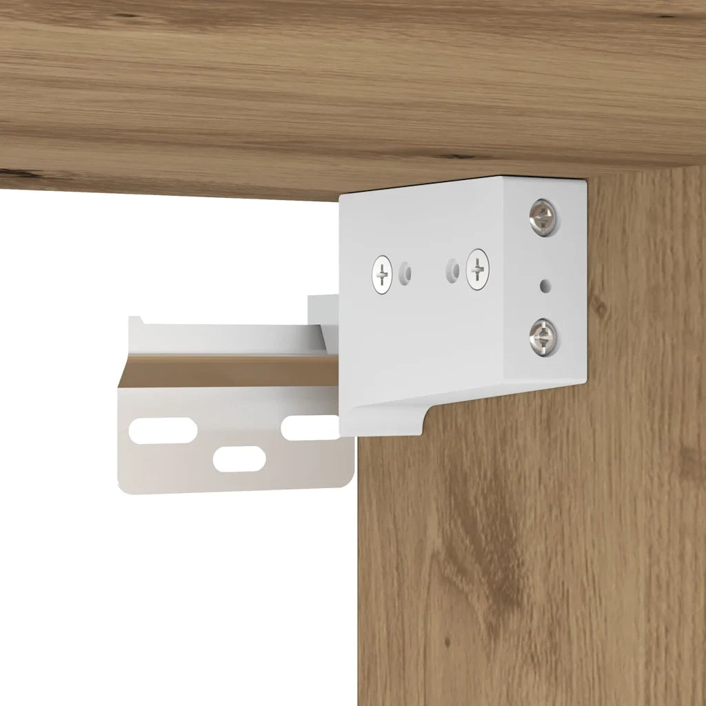 Armadietto a Muro | Mobile a Parete rovere artigianale 80 x 42.5 x 40 cm