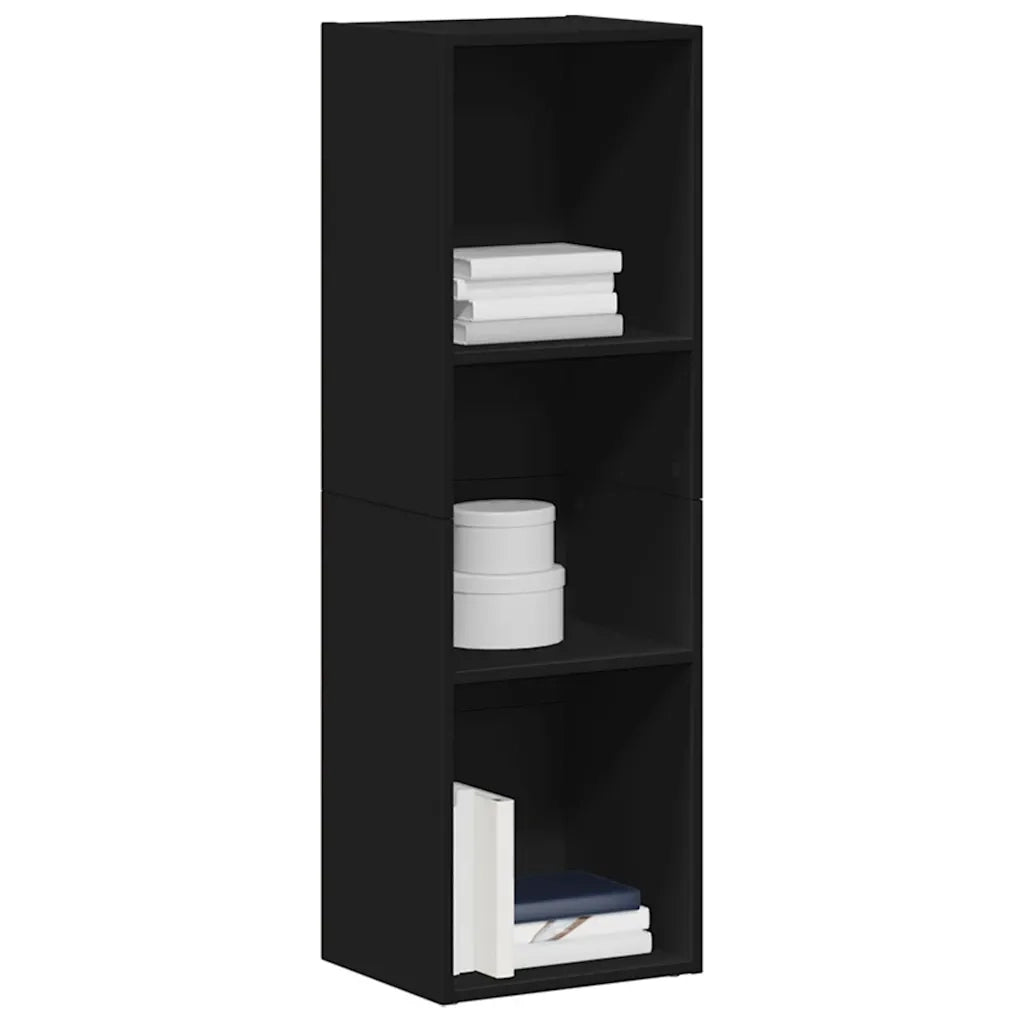 Libreria/Mobile TV | Armadietto TV | Mobile Porta TV Nero 36x30x114 cm in Legno Multistrato