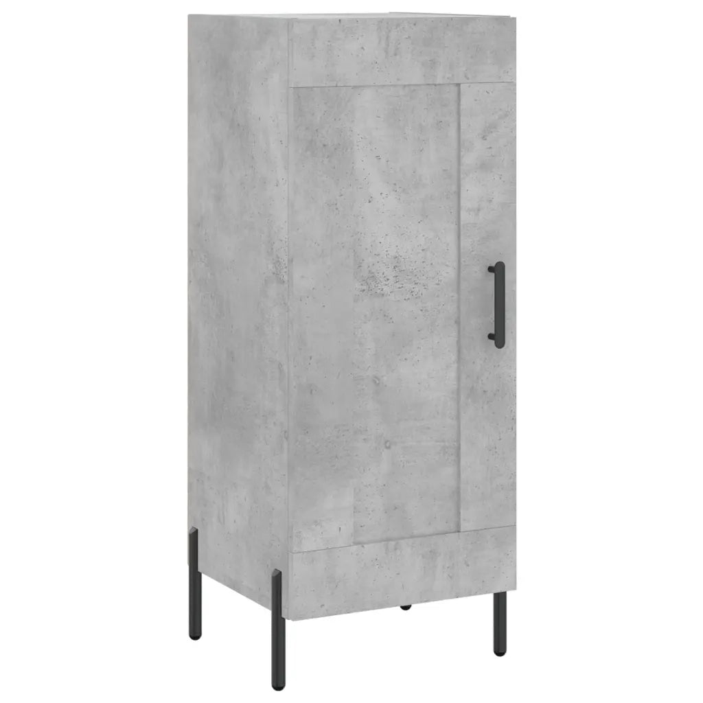 Credenza Grigio Cemento 34,5x34x90 cm in Legno Multistrato 830456