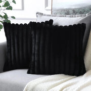 Set di cuscini in piuma di velluto - 2 pezzi - 45 x 45 cm - Lavabile in macchina - Chiusura a rasoio nascosta - Cuscini con coperchi