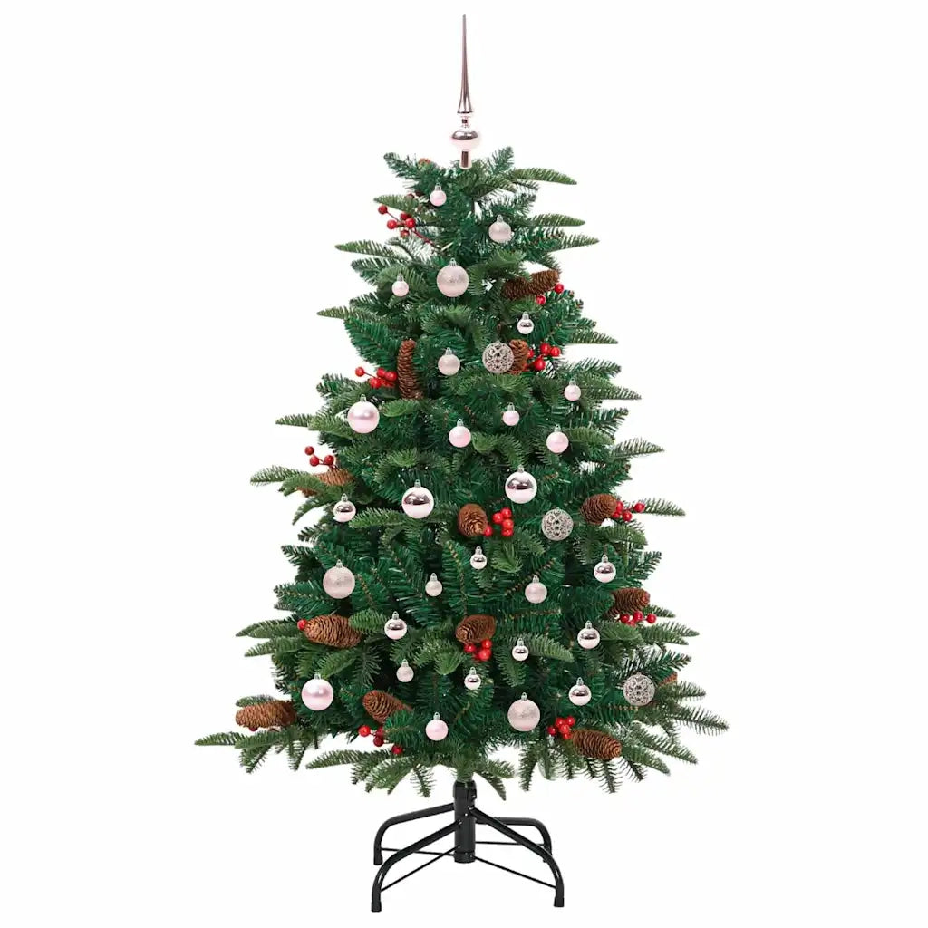 Albero di Natale artificiale con 150 LED Verde 150 cm 3395543
