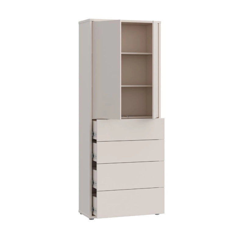 Mobile multiuso Medea 4 cassetti e 2 ante colore cashmere