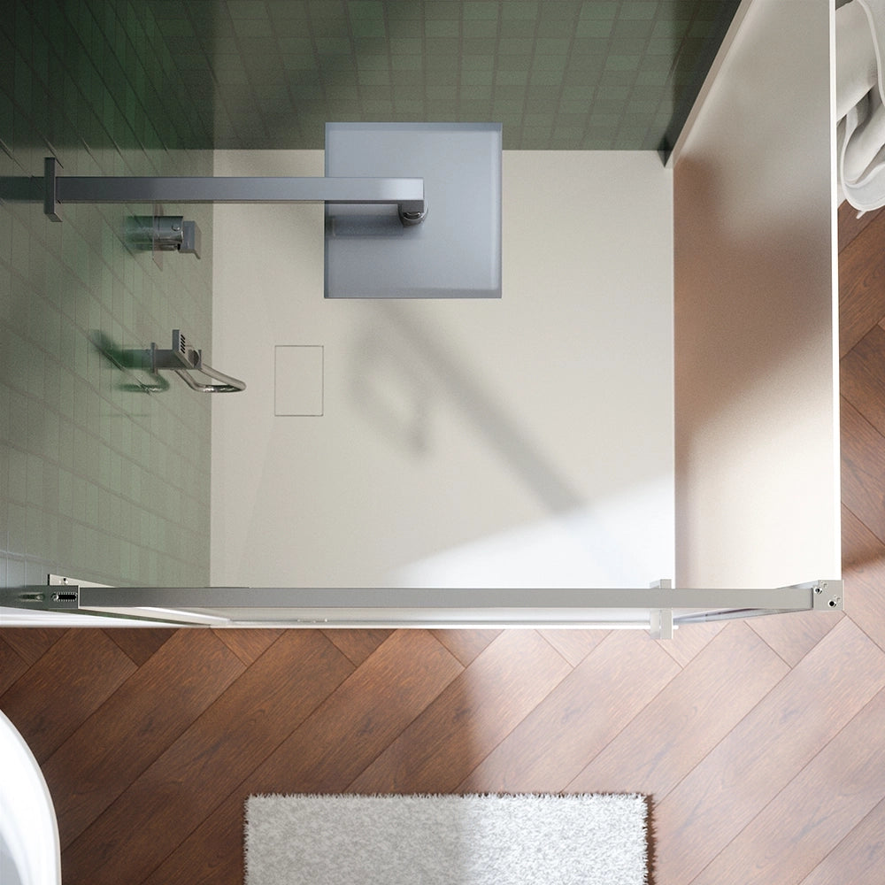 Box doccia 100x90 cm con apertura a battente vetro 6mm opaco h195 cm | Aruba