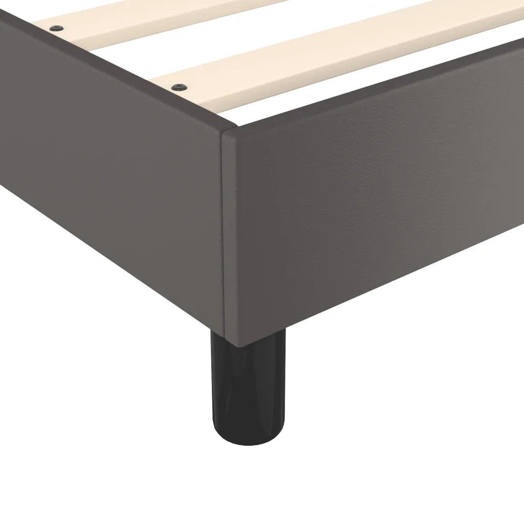 Struttura Letto a Rete a Molle Grigio 80x200 cm in Similpelle 3121015