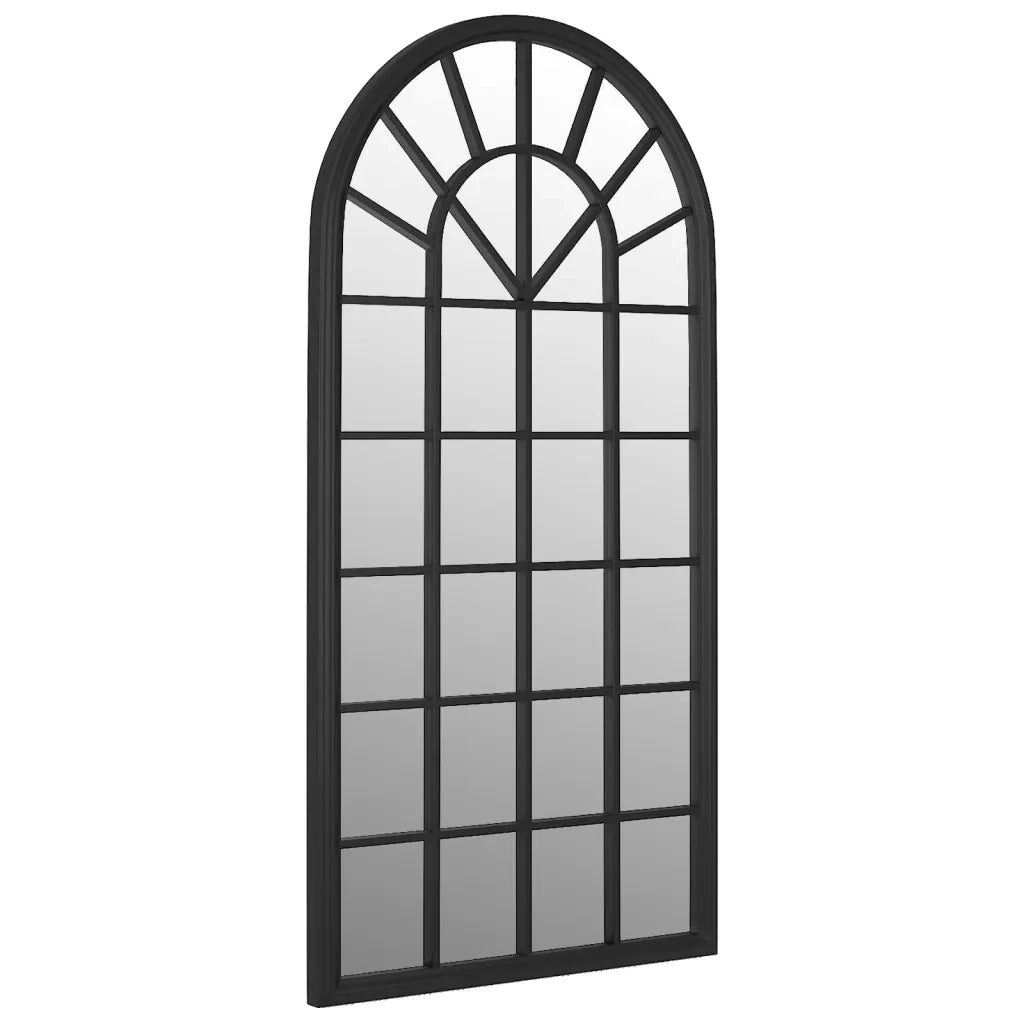 Specchio-Specchio DecorativoNero 90x45 cm Ferro per Uso Interno