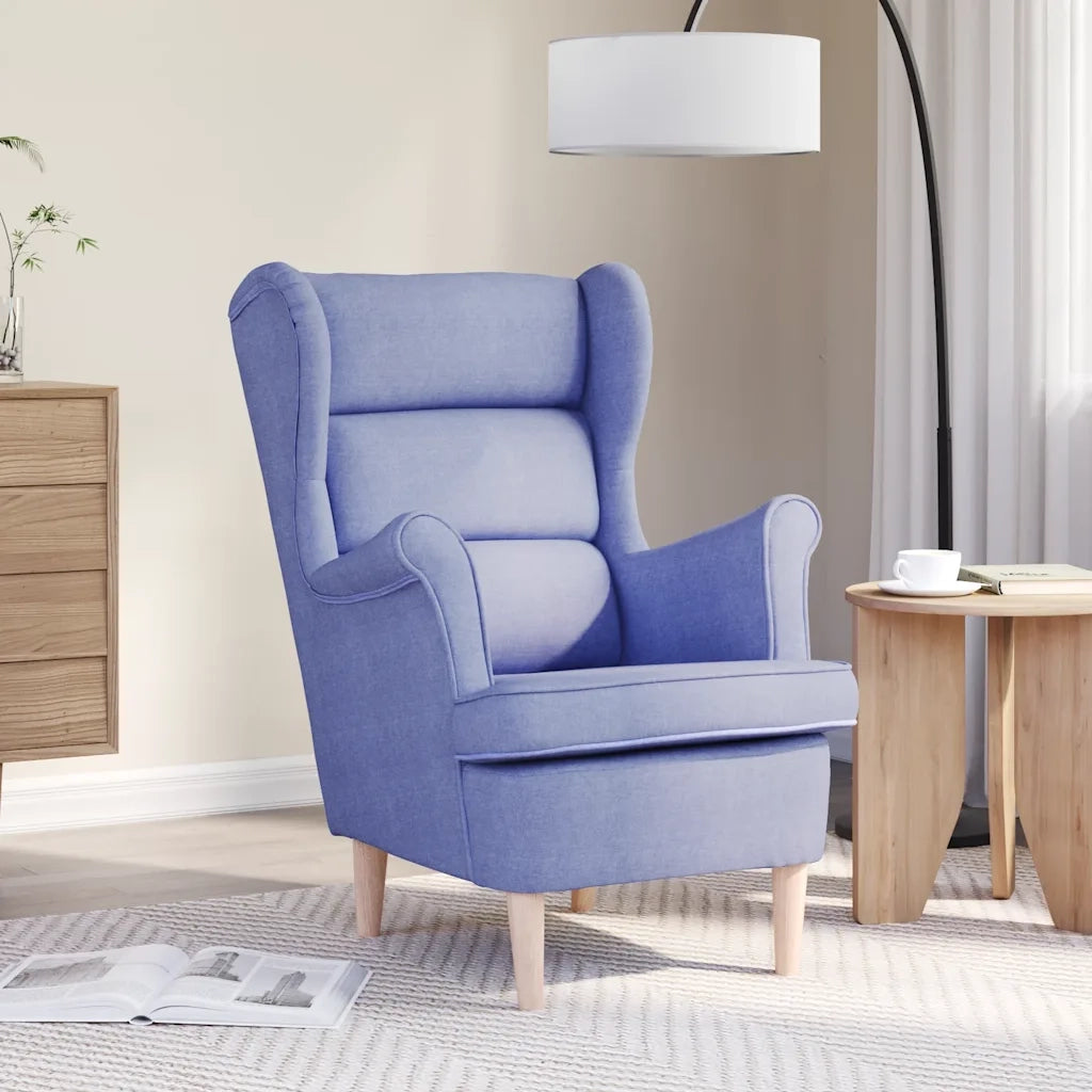 Poltrona | Sedia Relax Jeans Blu 74x84x100 cm Tessuto