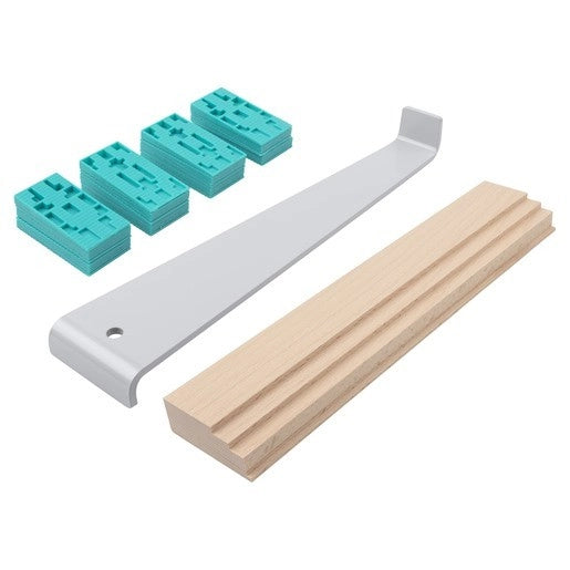 Wolfcraft Set per la posa del laminato parquet e sughero da 22 pz - 6931000