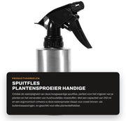 Spruzzatore per piante 250 ml - Fusto metallico - Bocchetta a mano - Diffusore d'acqua - Leggero - Facile da utilizzare - Bocchetta comoda - Sparatore per piante