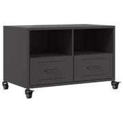 Mobile TV | Armadietto TV | Mobile Porta TV Nero 68x39x43,5 cm in Acciaio