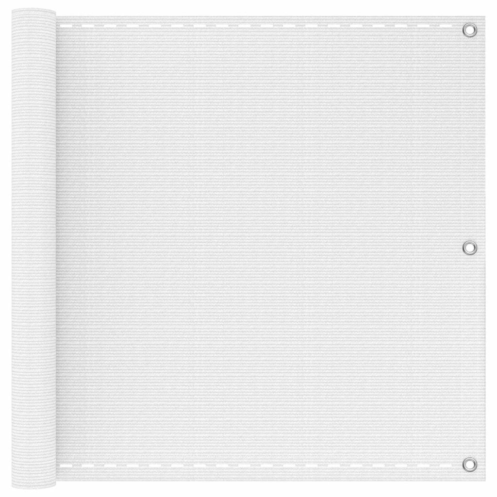 Schermo da balcone Bianco 90 x 1200 cm HDPE e alluminio 4002891