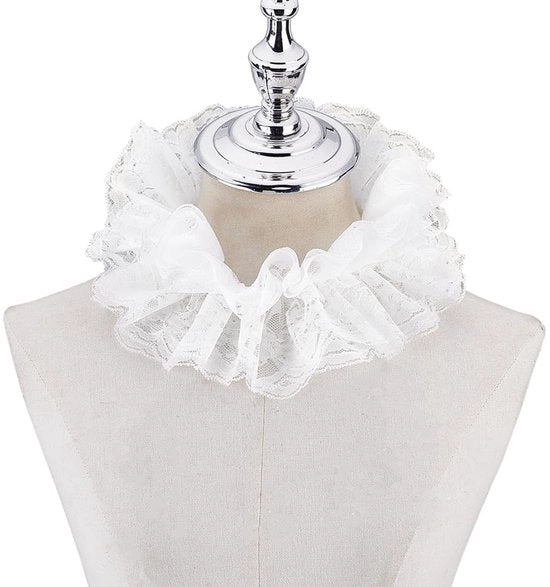 Ruches in Organza per il Collo - Cappuccio Removibile per Abiti e Cosplay
