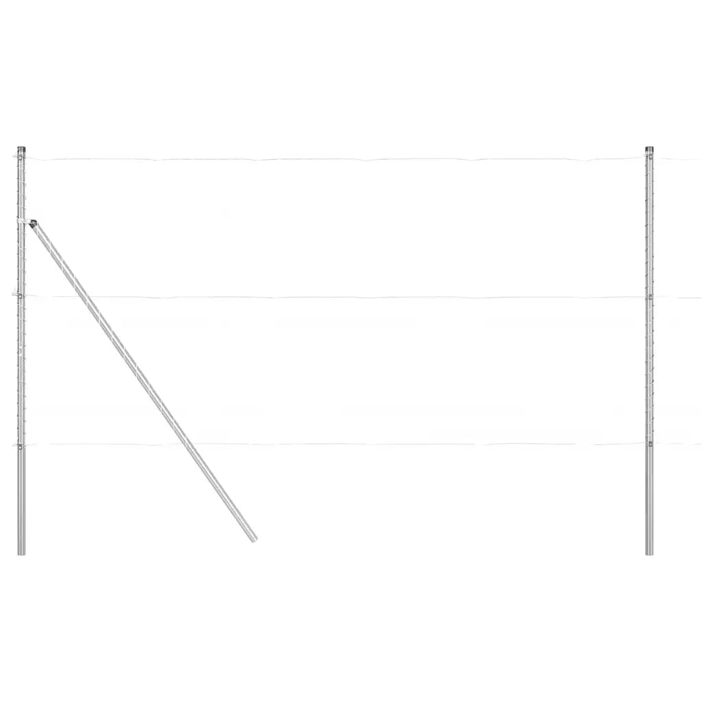 Palo della recinzione 52 pcs Grigio 3,2 x 3,2 x 170 cm 3350156