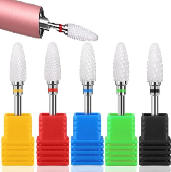 Accessori per unghie - Bit elettrico per unghie in ceramica - Durevole e resistente - 3/32" - Per pedicure e arte dell'unghia - Adatto per...