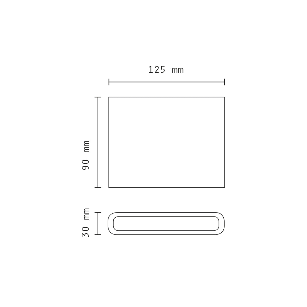 Applique 10w quadrata bianca slim 4000K