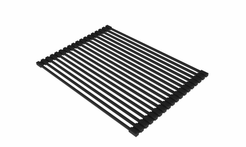 Elleci ARS013BK Element Rollmat Scolapiatti Gocciolatoio Pieghevole per Lavello in Silicone 44 cm colore Nero