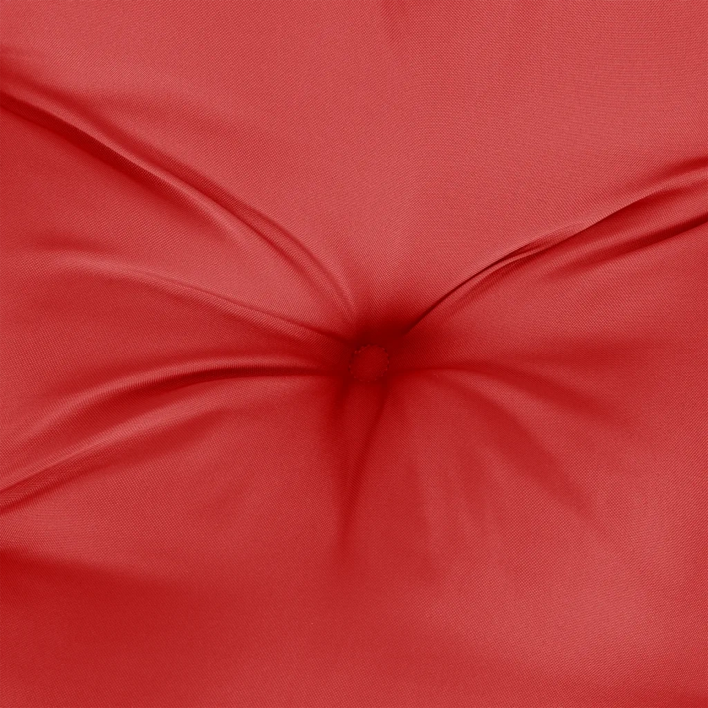 Cuscini per Sedia con Schienale Alto 4 pz Rosso Tessuto Oxford 377621