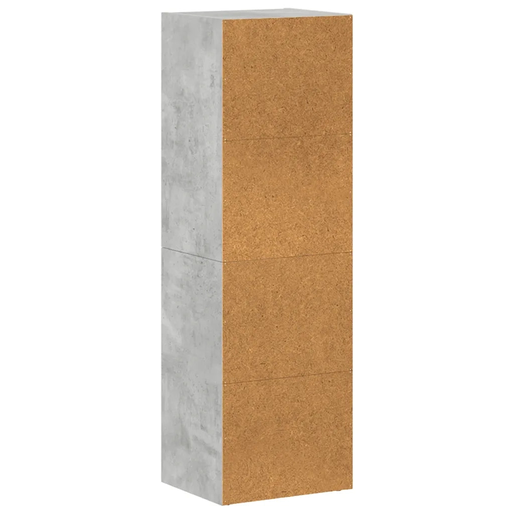 Libreria/Mobile TV Grigio Cemento 36x30x114cm Legno Multistrato 800139