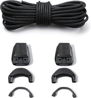Kit di sostituzione cinture per scarpe da sci Speedcross - 15 mm - Nero - Kit di sostituzione - Uomo e Donna - Sistema di chiusura rapida