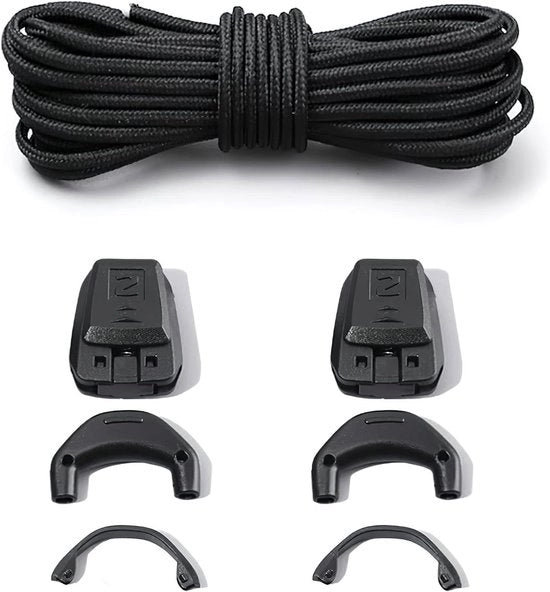 Kit di sostituzione cinture per scarpe da sci Speedcross - 15 mm - Nero - Kit di sostituzione - Uomo e Donna - Sistema di chiusura rapida