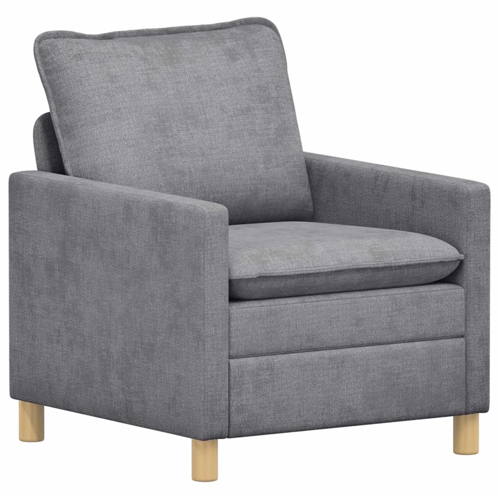 Set di divani 2 pcs Grigio Chiaro Poliestere 3417090