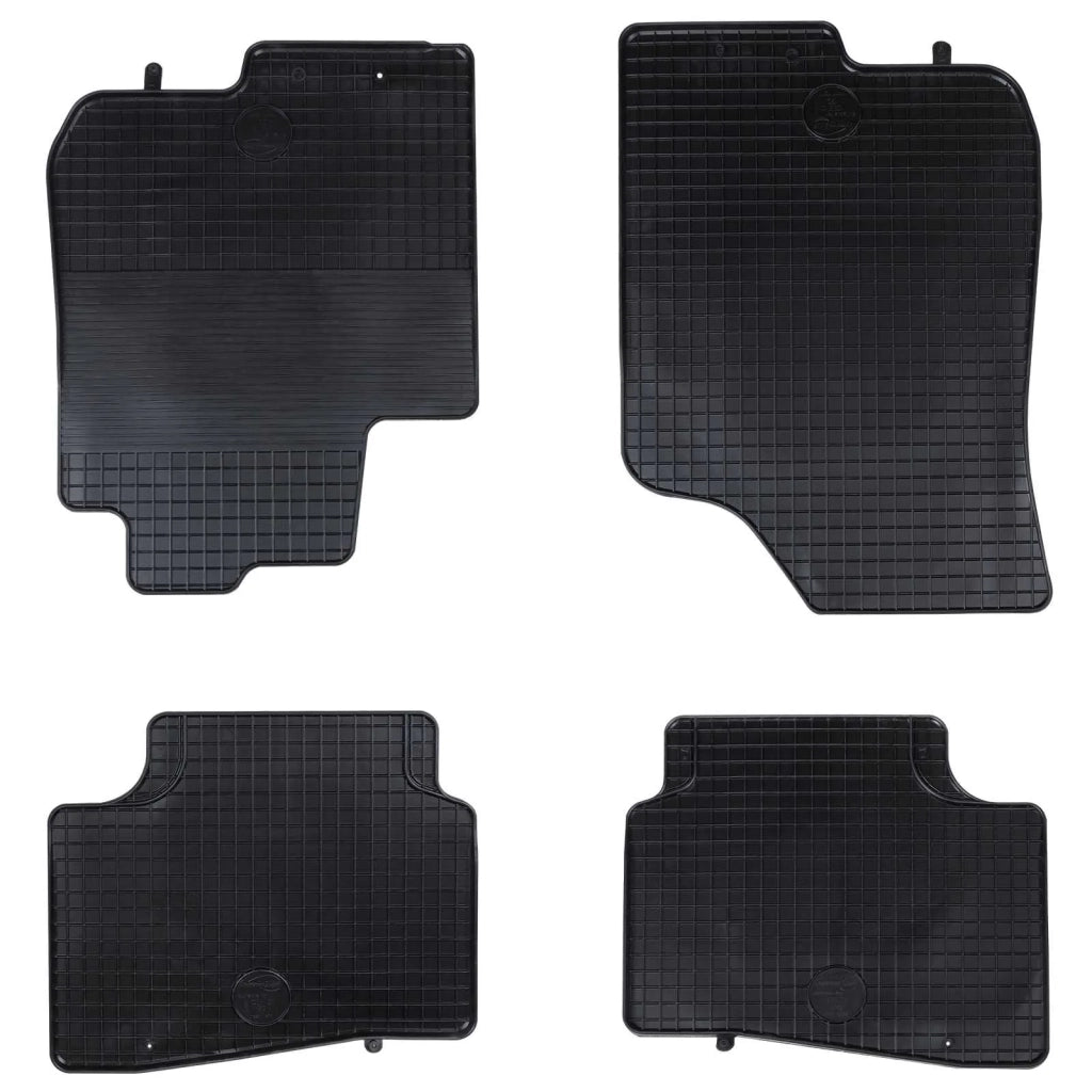 Tappetino per Auto 4 pcs Nero Gomma 42029146