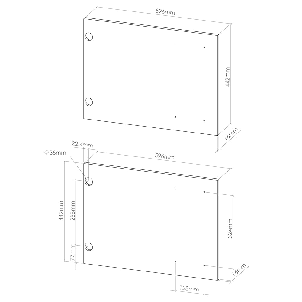 Vicco Frontale cucina Antracite casa di campagna 59.6 x 76.6 cm frontale del mobile per mobile da incasso microonde