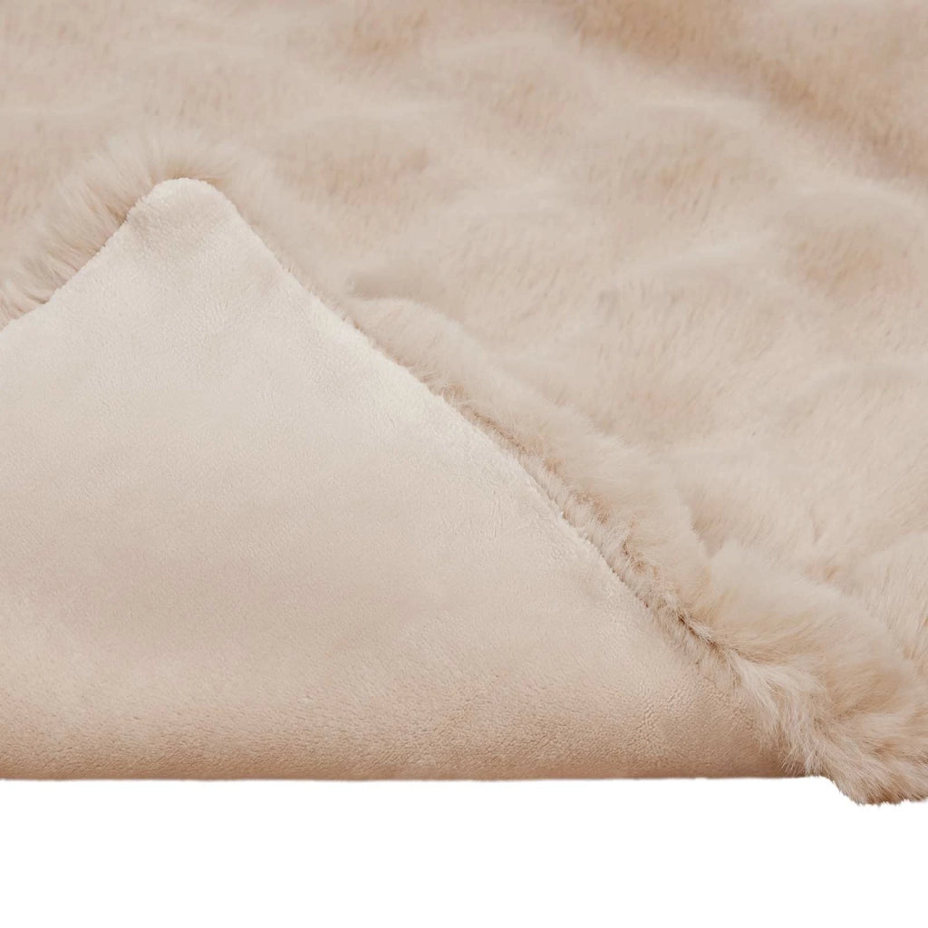 Coperta antiscivolo in sintetica di coniglio Olite 4 pcs Beige 42021789